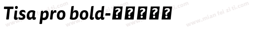 Tisa pro bold字体转换